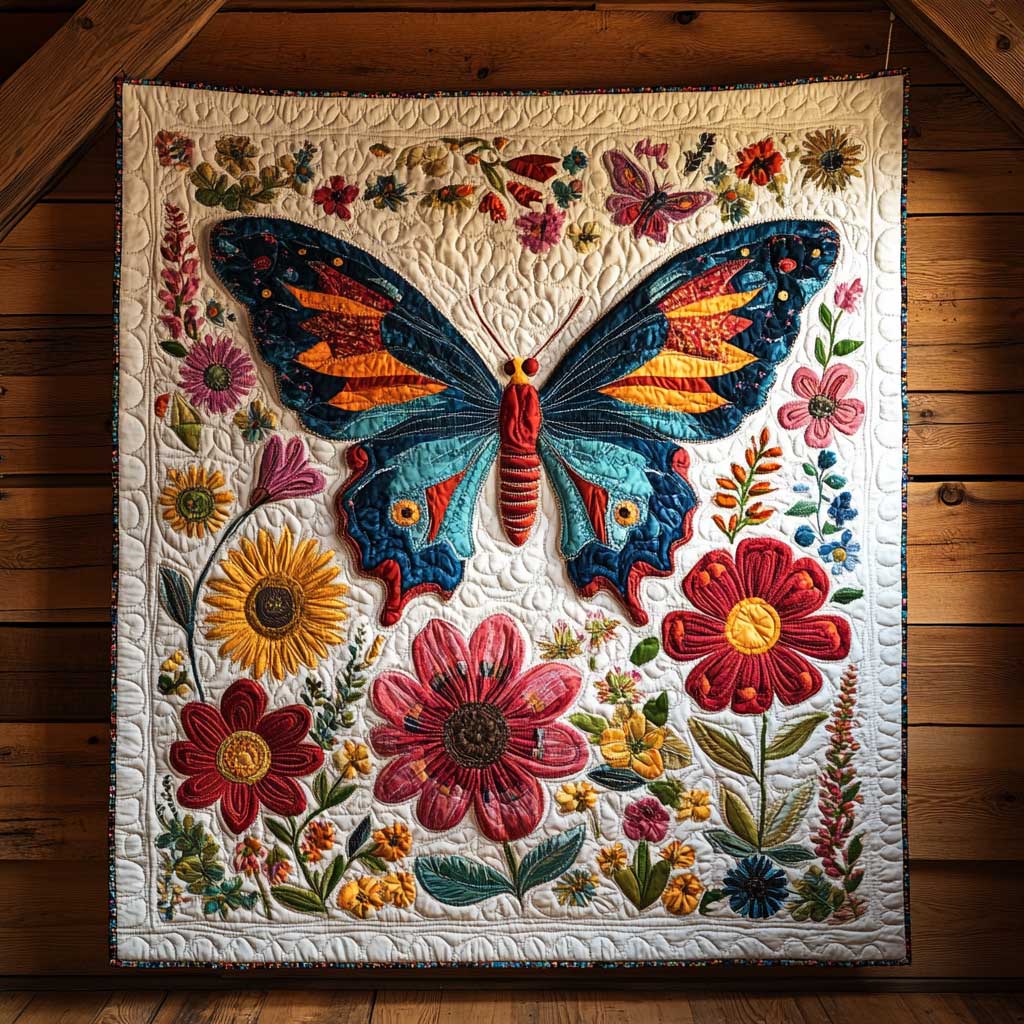 Colorful Butterfly CQ1505048CL Quilt