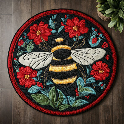 Bee Loved CM1905016CL Quilted Round Mat