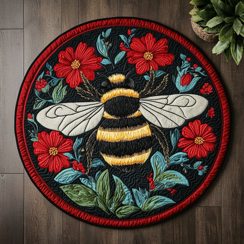 Bee Loved CM1905016CL Quilted Round Mat
