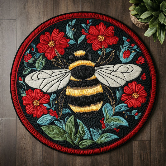 Bee Loved CM1905016CL Quilted Round Mat