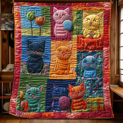 Cat Play Crochet YR0711025CL Quilt