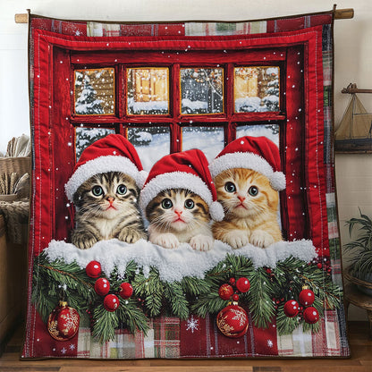Santa Hat Cat WN1411040CL Quilt