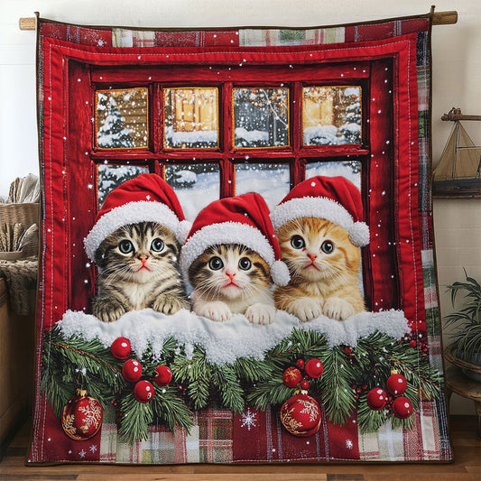 Santa Hat Cat WN1411040CL Quilt