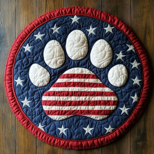 Liberty Paw WN1707040CL Quilted Round Mat