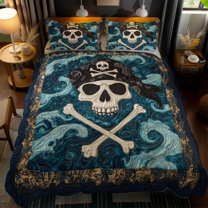 Ocean Raider Skulls WN1212067CL Duvet Cover Set