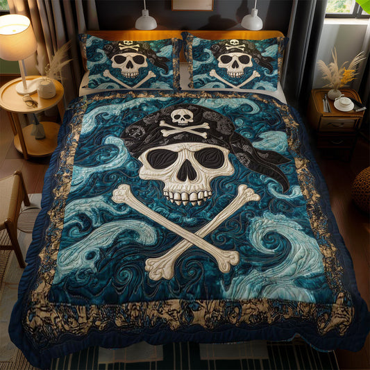 Ocean Raider Skulls WN1212067CL Duvet Cover Set