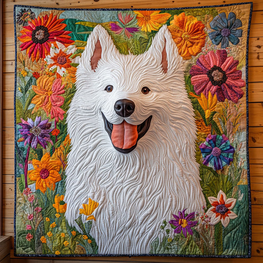 Happy Samoyed CP1606042CL Quilt