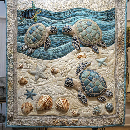 Beach Turtle WP1312002CL Quilt