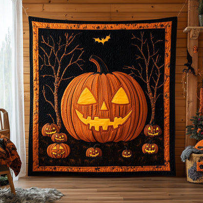 Haunted Pumpkin Gathering DH1809015CL Quilt
