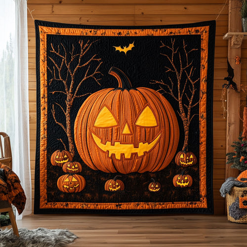 Haunted Pumpkin Gathering DH1809015CL Quilt