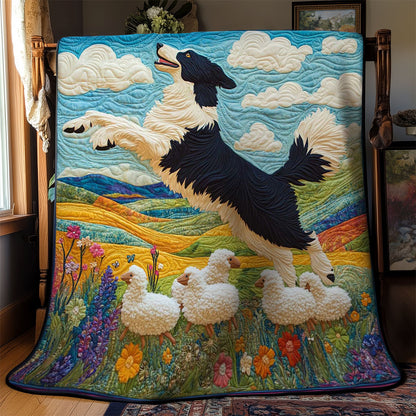 Border Collie And Lambs WN0601094CL Quilt