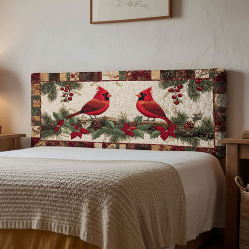 Cardinal Floral Dance WN1112143CL Quilted Headboard Slipcover