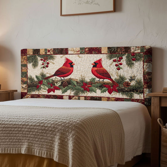 Cardinal Floral Dance WN1112143CL Quilted Headboard Slipcover