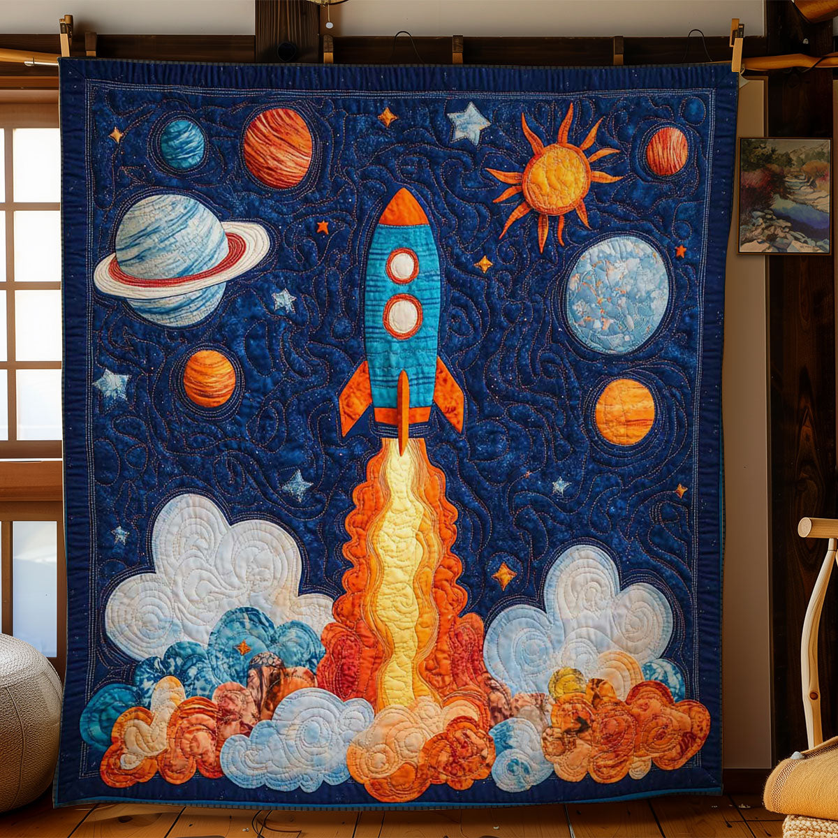 Rocket To The Moon WN2403098CL Quilt