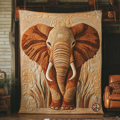 Rustic Elephant WN3010031CL Quilt