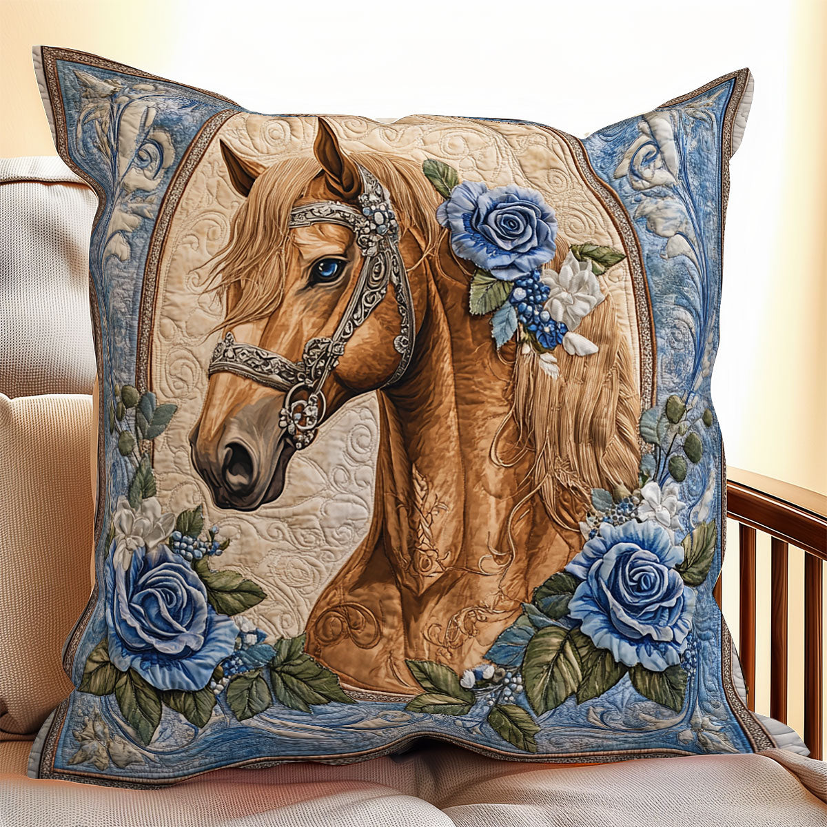 Majestic Horse WX0406098CL Quilt Pillow Case