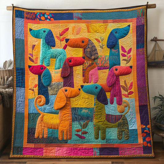 Dachshund Sweater Squad WN2907037CL Quilt