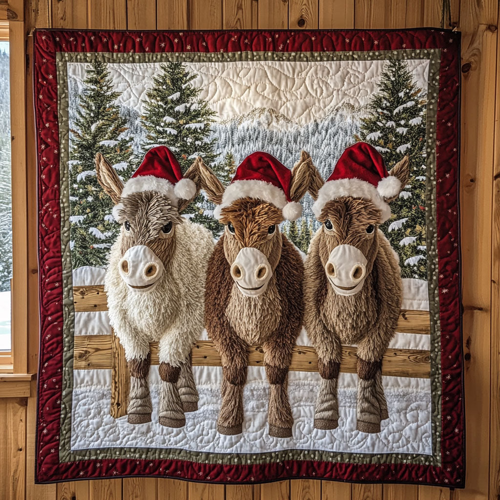 Donkey in Snow CW1111023CL Quilt