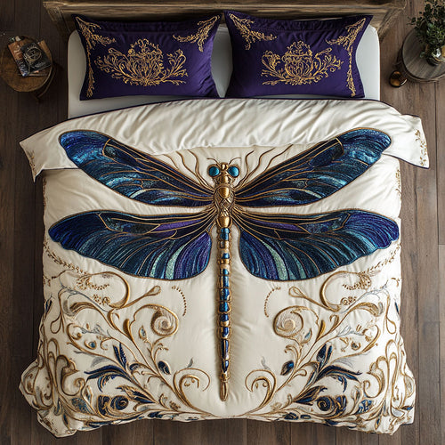Ivory Dragonfly CW0909037CL Duvet Cover Set