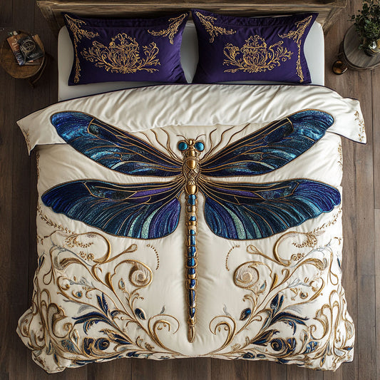 Ivory Dragonfly CW0909037CL Duvet Cover Set