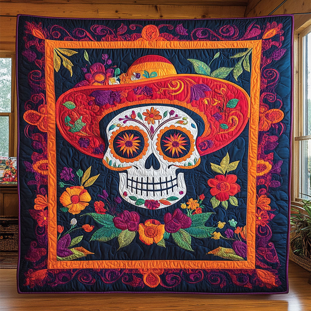 Flor De Calavera WJ0608011CL Quilt