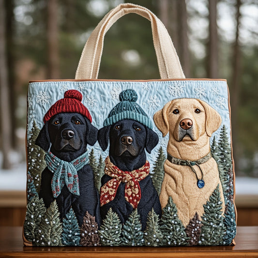Cozy Labrador CW3010007CL Quilted Tote Bag