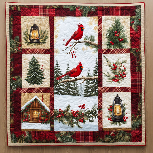 Winter Bless Cardinal WN0711063CL Quilt