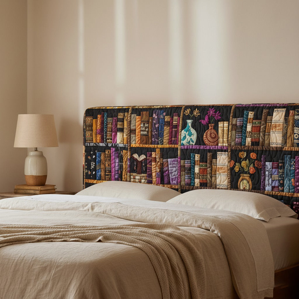 Book Lovers XR0412006CL Quilted Headboard Slipcover