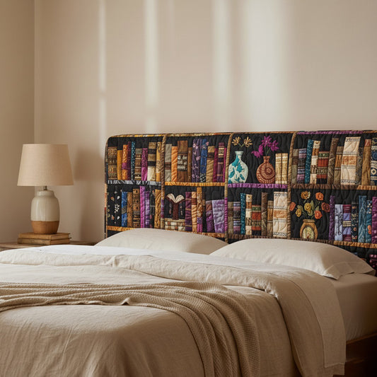 Book Lovers XR0412006CL Quilted Headboard Slipcover