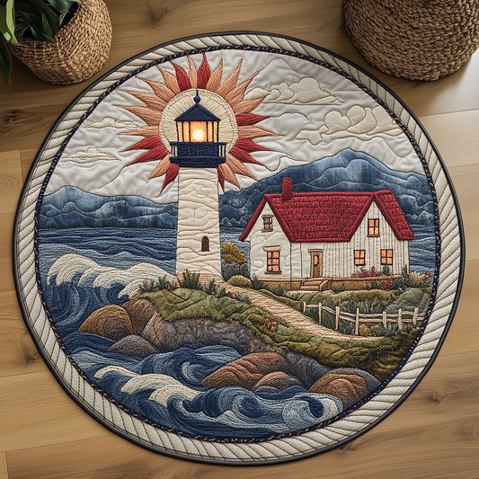 Lighthouse Rise WN0408042CL Quilted Round Mat