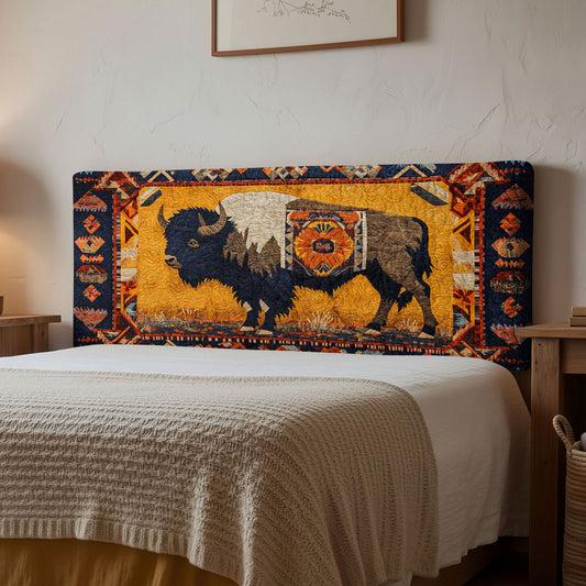 Spirit Plains Bison WN2012079CL Quilted Headboard Slipcover