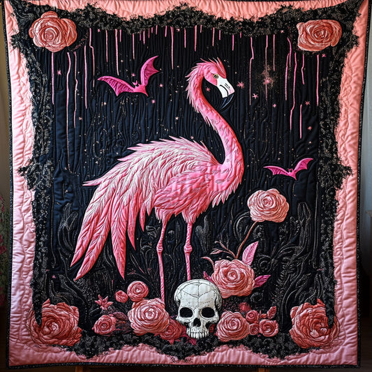 Spooky Flamingo WY2208119CL Quilt