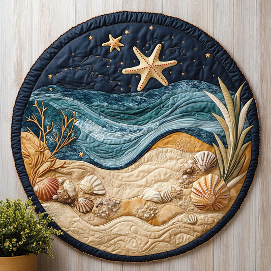 Beach Dream CW1406003CL Quilted Round Mat