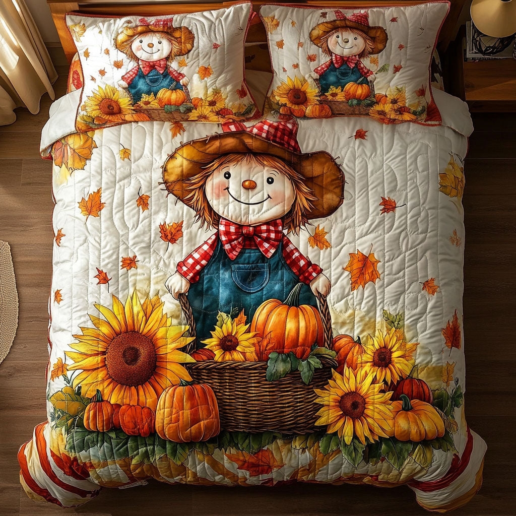 Happy Scarecrow Autumn WY1508017CL Duvet Cover Set