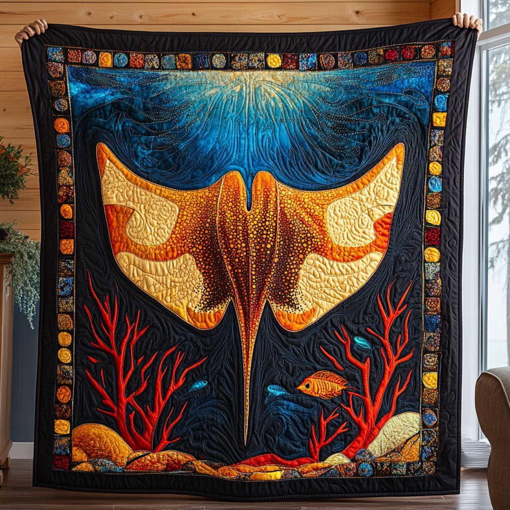 Fish Ray CP1806044CL Quilt