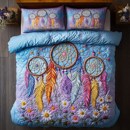 Dreamcatcher In Daisy Meadow WY2006019CL Duvet Cover Set