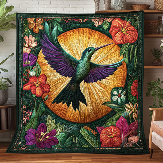 Mystic Bloom And Hummingbird DH3009037CL Quilt