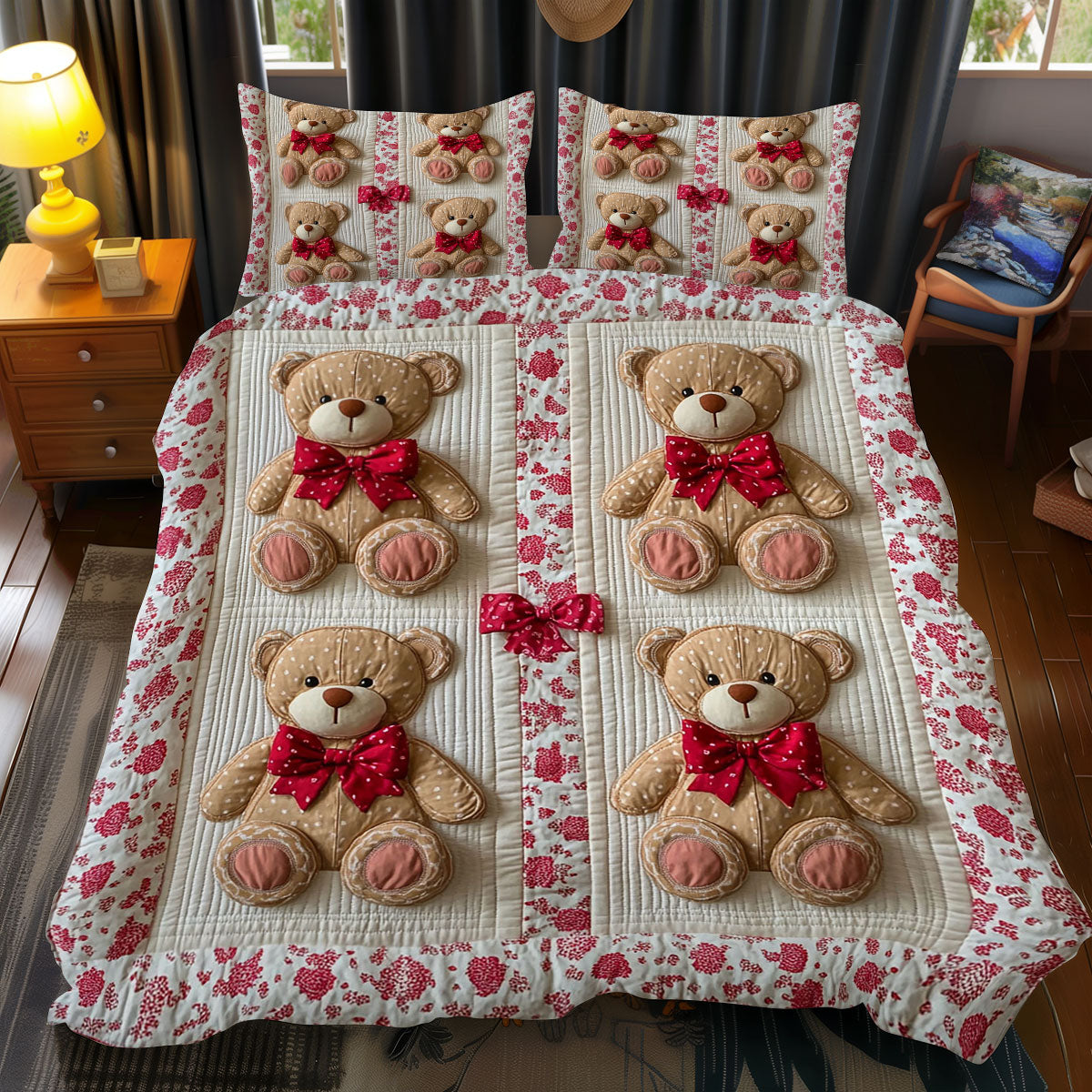 Lovely Teddy Bear WJ1112050CL Duvet Cover Set
