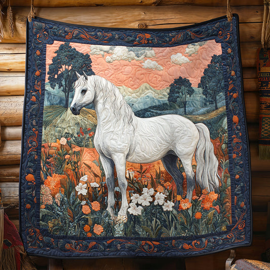 Majestic White Stallion WY0307076CL Quilt