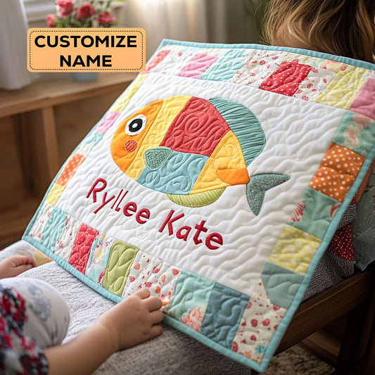 Little Reef Friend WJ1807002CL Personalized Baby Quilt