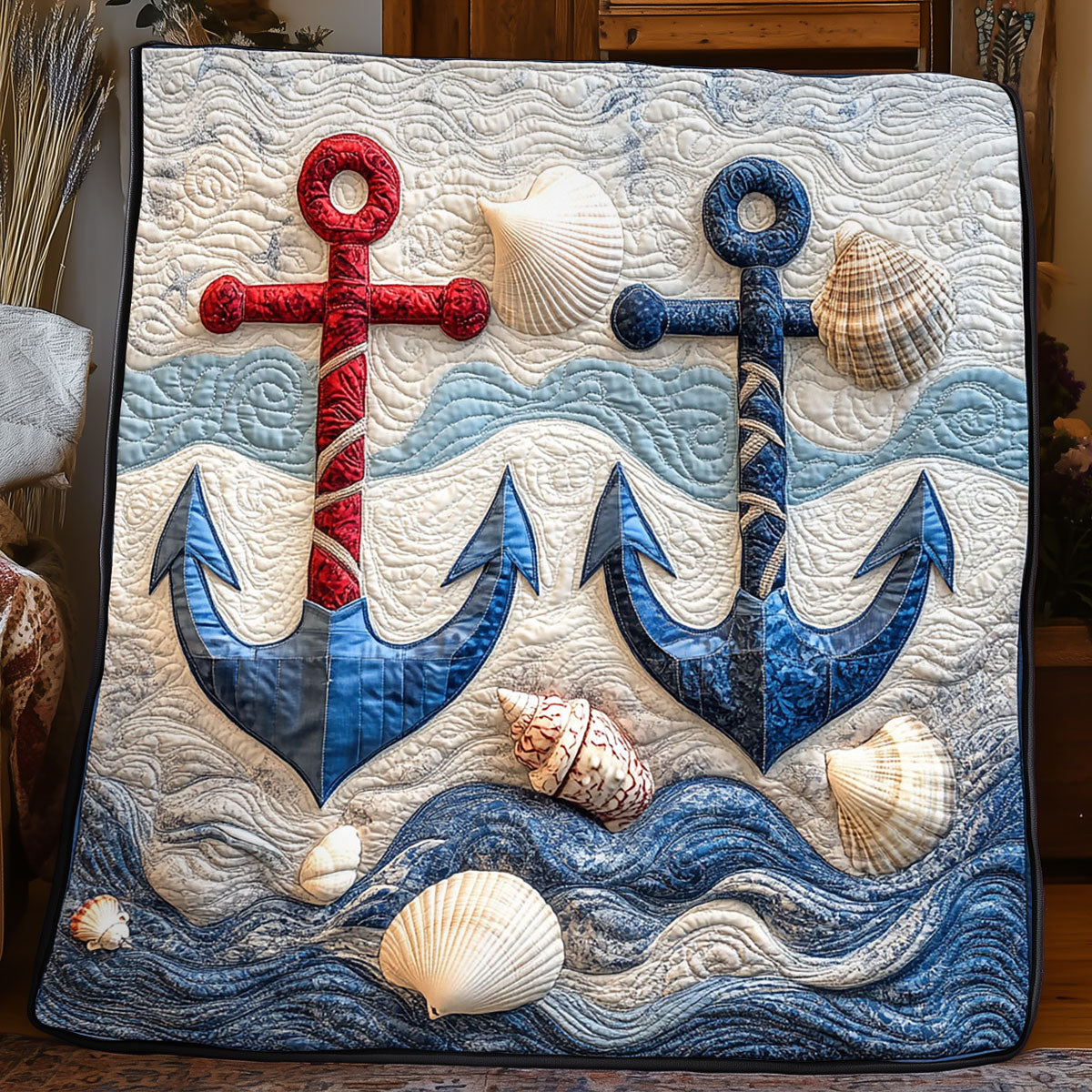 Nautical Anchor WJ1004012CL Quilt