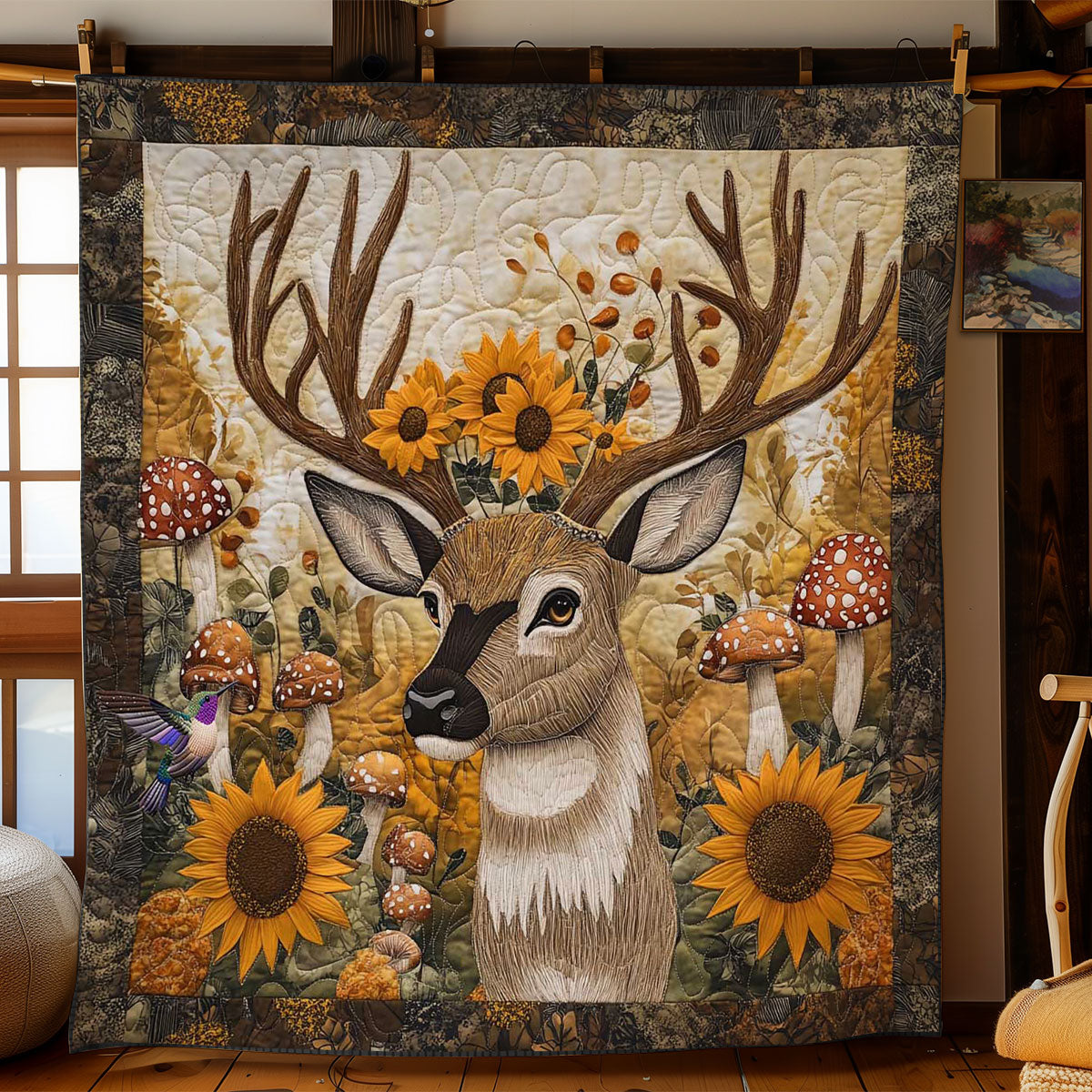 Golden Deer Haven WN1312053CL Quilt