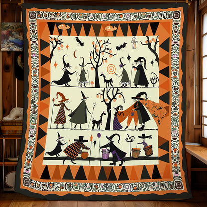 Halloween Witches' Forest Feast WN2709035CL Quilt