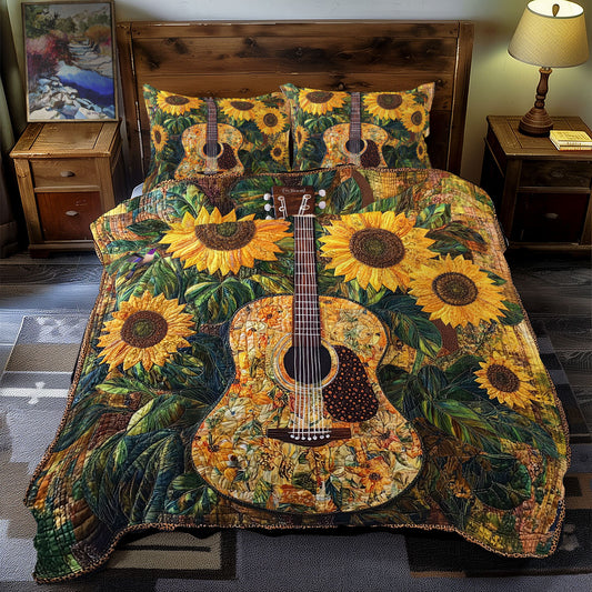 Sunflower Guitar WY2311066CL Duvet Cover Set