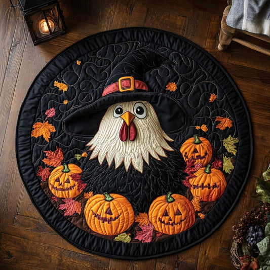 Spooky Rooster WN1903035CL Quilted Round Mat