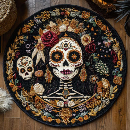 Eternal Muertos Muse WN1205011CL Quilted Round Mat
