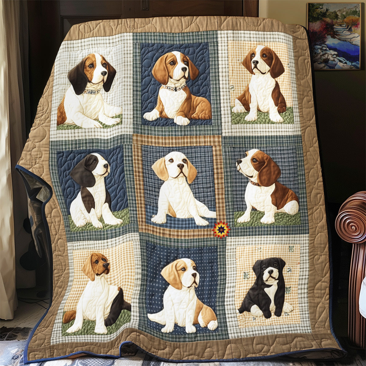 Beagle Dog YR2612039CL Quilt