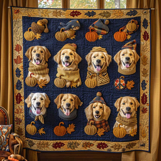 Golden Retriever Moments WN1810028CL Quilt