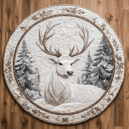 Deer Elysian WN0606005CL Quilted Round Mat