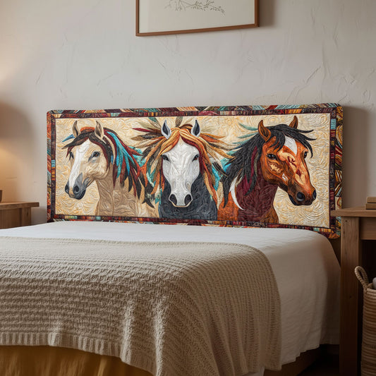 Spirit Stallions CW2912024CL Quilted Headboard Slipcover